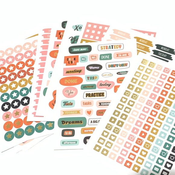 Colorful Planner Sticker Set - Picture 2 of 5